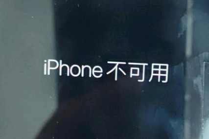 辉县苹果服务网点分享锁屏界面显示“iPhone 不可用”如何解决 